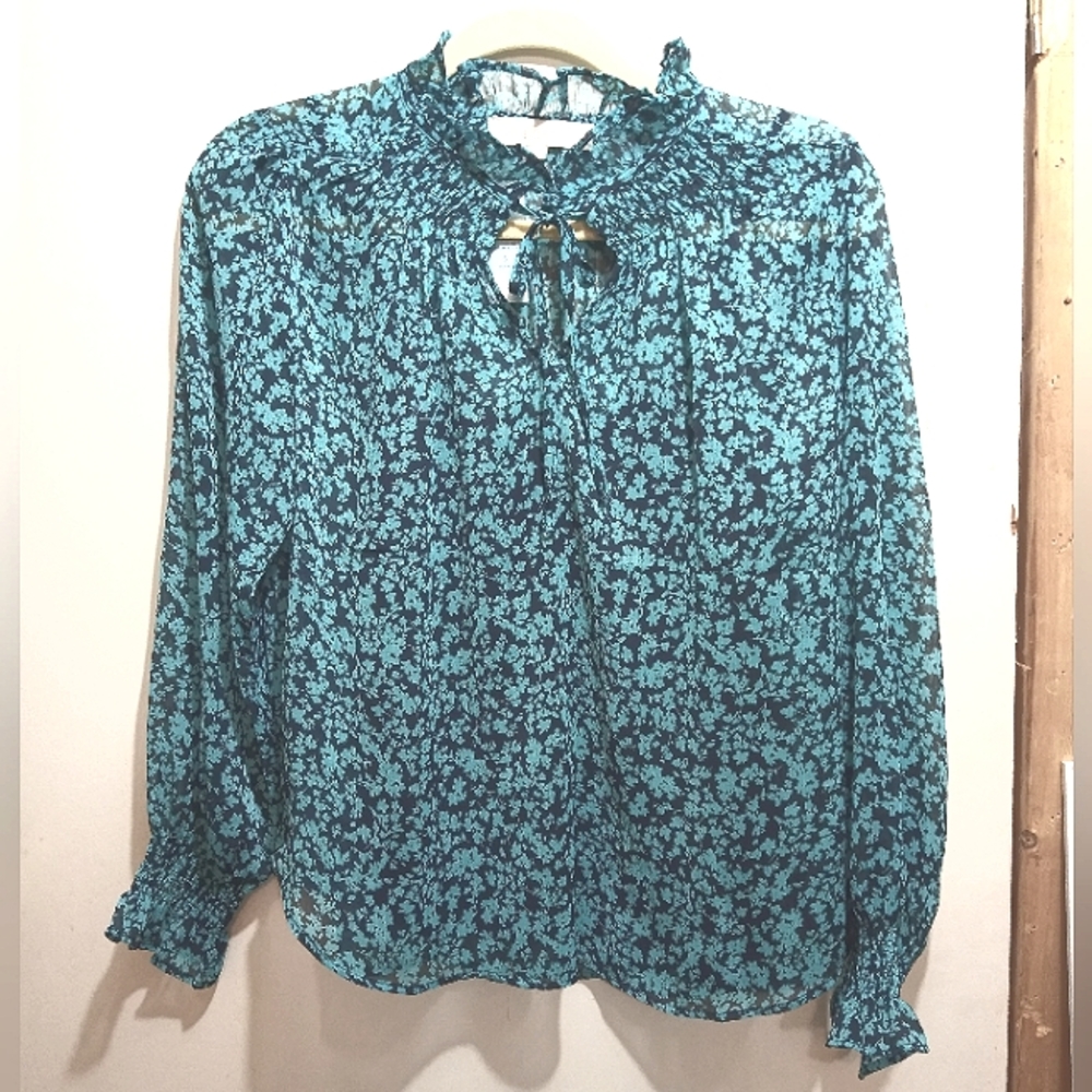 LOFT. size small. navy and  teal 🩵